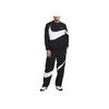 Nike Спортивная одежда Тканая куртка Big Swoosh (Азия) Черная/белая мужская уличная одежда DX0661-010