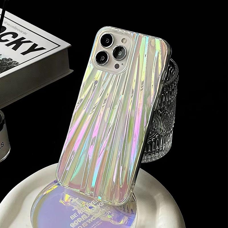 Чехол Ins Rainbow Laser Gradient необычной формы для Iphone 13pro Max 12 11 Pro Max Xr X Xs Max, мягкий прозрачный противоударный чехол для телефона