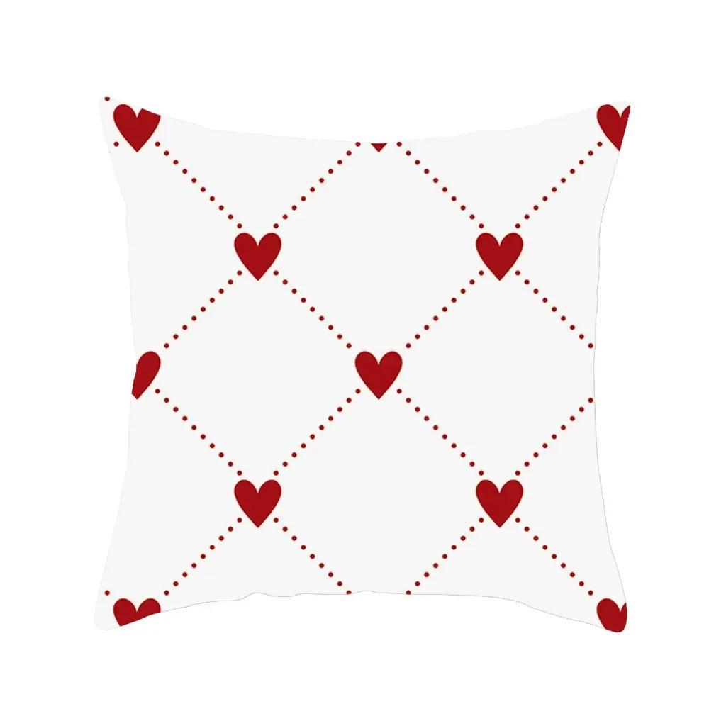 Роскошный домашний декор наволочка красная с принтом любви наволочка для дивана в гостиной наволочка