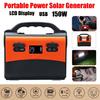 Max 40800mAh Inverter 100W Portable Solar Generator Modified Sine Wave Power Supply LCD Display Energy Storage Outdoor