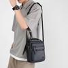 Men's Large Capacity Oxford Cloth Business Backpack & Crossbody Bag - Black