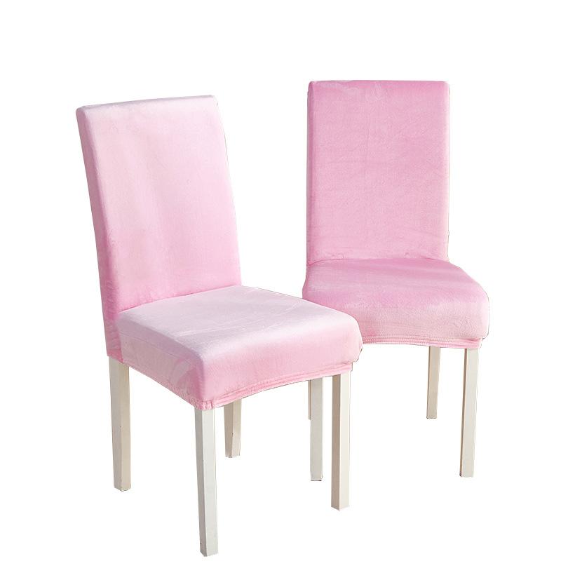 Чехол на стул из бархата Silver Fox, эластичный, однотонный, цельный, для офиса, отеля, ресторана, домашнего офиса