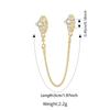 WOSTU Autumn 925 Silver 18K Gold Charms Butterfly Murano Glass Beads Pine Cone Pendant Zircon Safety Chain DIY Jewelry Gift