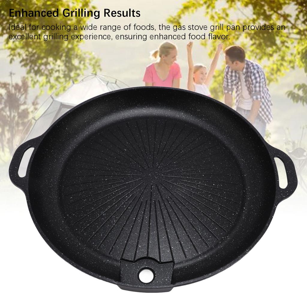 Сковорода-гриль Чугунная Сковорода Алюминиевый Сплав Устойчивая к Эрозии Портативный Поддон для Гриля Барбекю Сковорода для Духовки для Дома На Открытом Воздухе Кемпинга Пикника