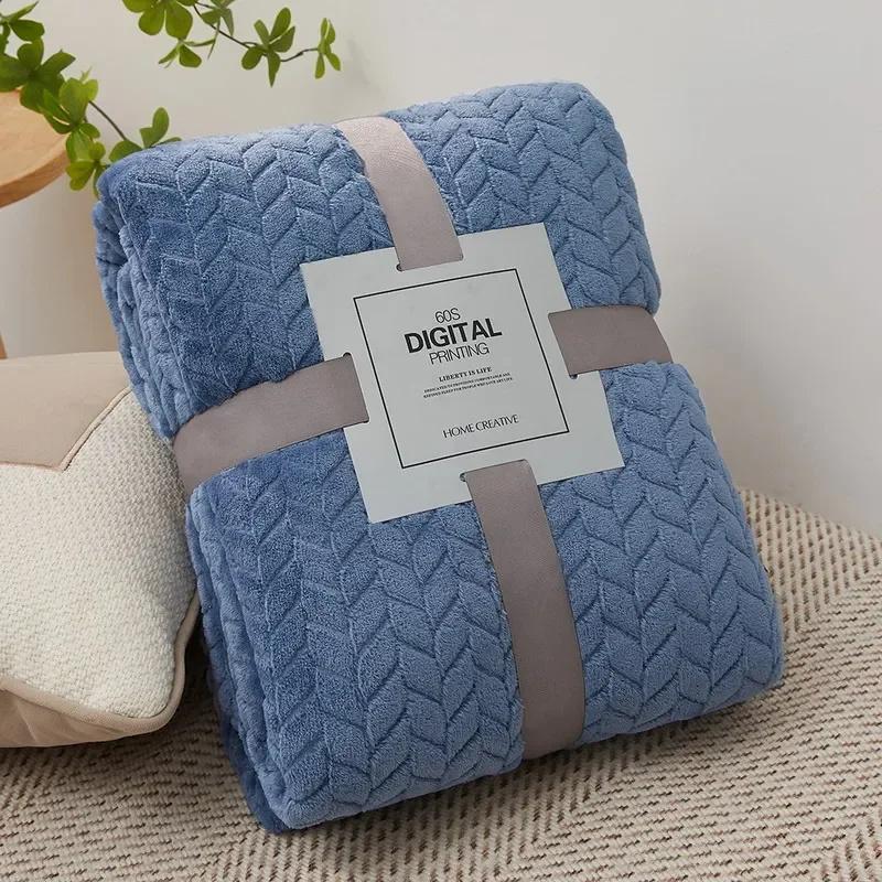 Полосатое плюшевое диванное полотенце, вязаный плед, клетчатый чехол на диван, прикроватные одеяла, гостиная, домашний декор, накидка, диванное одеяло
