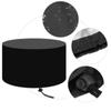 Waterproof Patio Fire Pit Cover Black UV Protector Grill BBQ Cover Garden Yard Round Canopy Furniture Stove Cover 6 Sizes