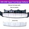 Дефлектор бампера Tiguan Нижняя губа и защитная пластина для моделей 10-12 13-16 с серебристой отделкой