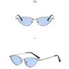 Women's sunglasses men's and women's retro metal cat eye sunglasses