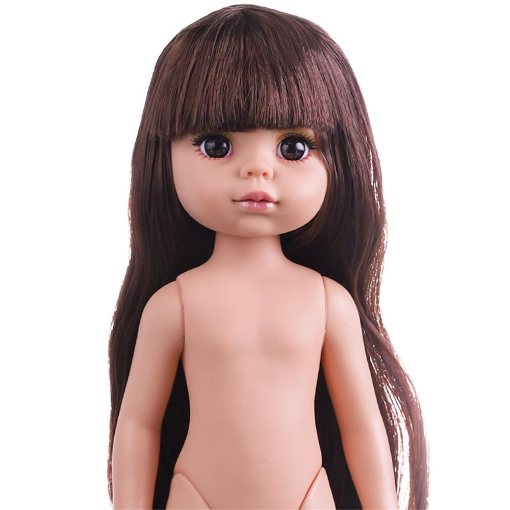 Новая кукла BJD для девочки, 12 дюймов, с карими глазами, голубыми глазами, каштановыми волосами, светлыми волосами, черными волосами, 3 цвета волос на выбор