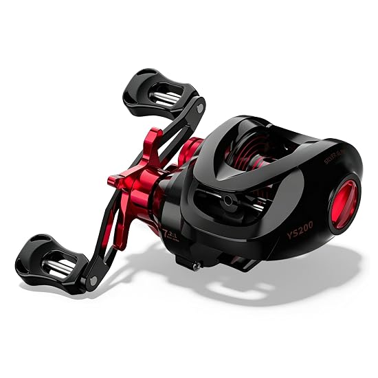 Ceritica Baitcasting Reel, Lightweight, 7.2:1 High Gear Ratio, Max Drag 17lb, 3+1BB, Long Casting Sp