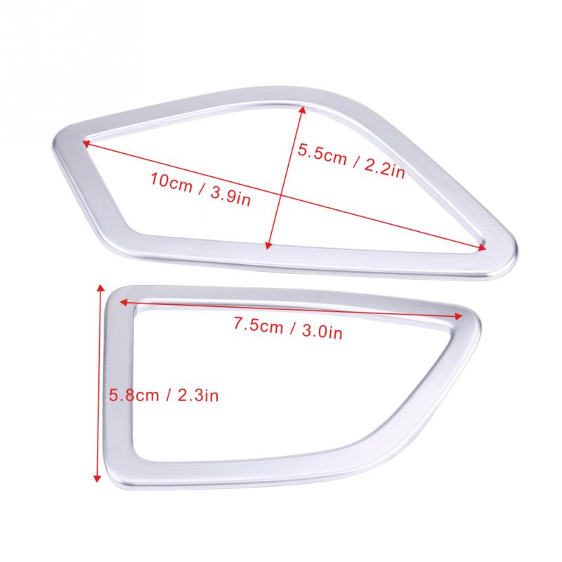 2 шт. серебристый хром салон автомобиля кондиционер вентиляционная розетка накладка для BMW 3 4 серии GT F30 F32 F34