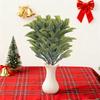 Artificial Norfolk Pine Branch UV-Resistant Faux Greenery Plants Stem Fake Pine Needle Pick Xmas Holiday Wedding Party Home Decoration