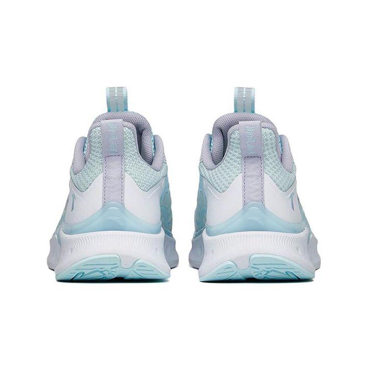 Anta Кроссовки для бега Wind Chaser 4.0 с упругой амортизацией, дышащие, прочные, нескользящие, с низким верхом, детские кроссовки для бега, белые, фиолетовые, серые 322225516-2