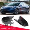 High Quality Mirror Cover M Style Car Side Rearview Mirror Cover Cap Trim For Tesla Model 3 2017 2018    2022 2023