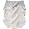 SecretWorld Women's Underwear, 100% Pure Cotton, 7A Antibacterial, Class A Mid-Rise, Breathable, Pure Desire Lace, Young Girl's Triangle Panties