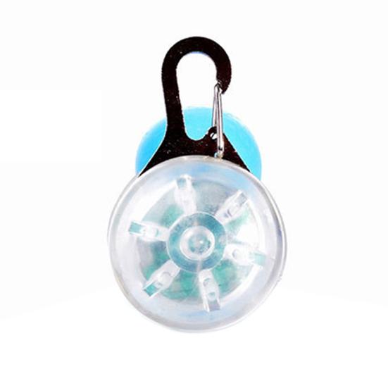 Round LED Luminous Pet Dog Puppy Cat Safety Night Walking Collar Pendant Light