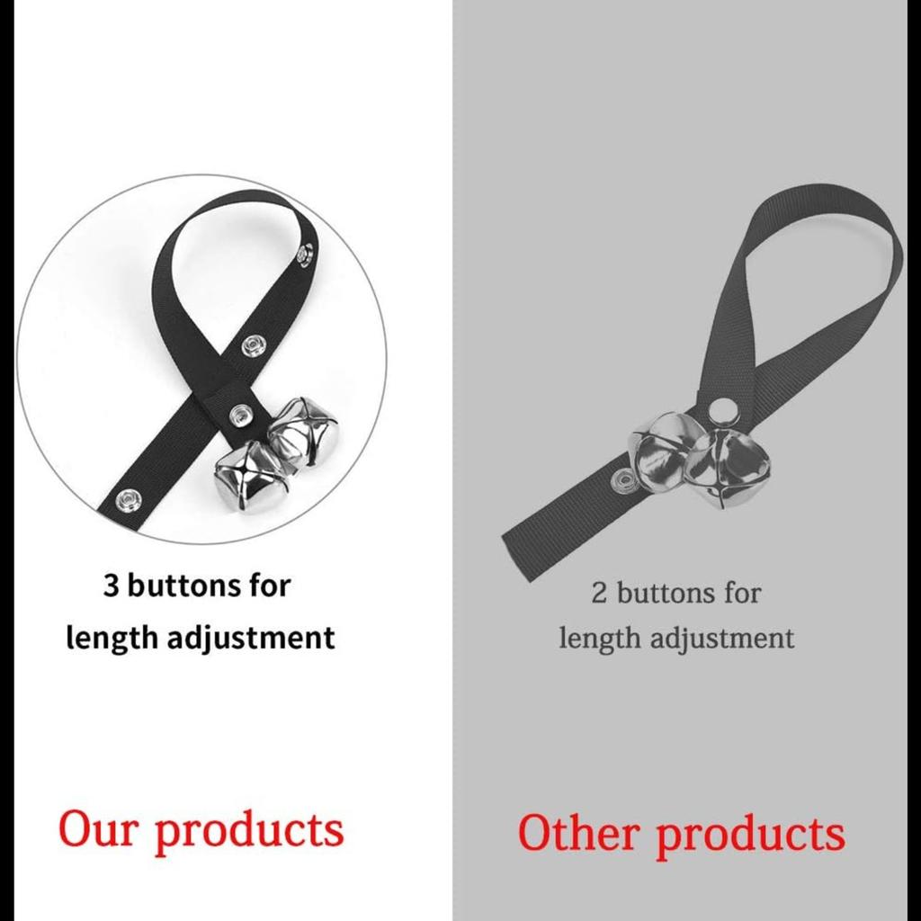 Puppy Bells Dog Doorbells for Door Knob/Potty Training/Go Outside-Dog Bells for Puppies Dogs Pet Cat for Dog Lovers-3 Snaps for Length Adjustment