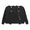 Li Ning Sports Trend Series Logo Флисовый теплый свободный свитер с длинным рукавом Толстовка унисекс Черный AWDR853-4