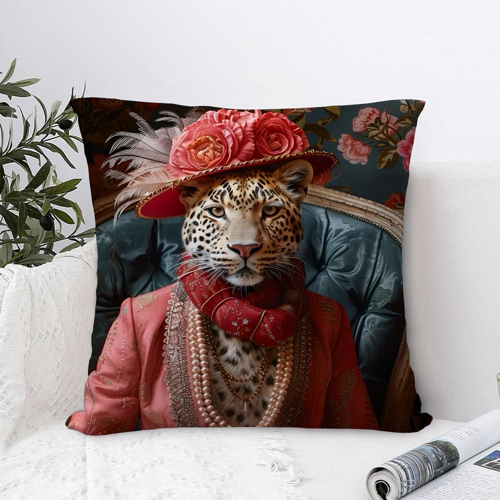 Европейская мода Леопардовая наволочка Диван Декоративный Дом Двусторонняя печать Плюшевые наволочки для диванных подушек Декор Чехол для подушки