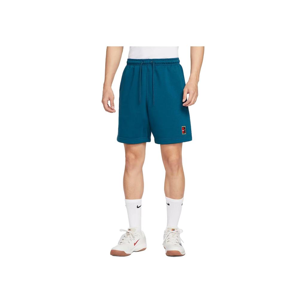 Nike Men's Court Heritage Dri-FIT Fleece Shorts 'Marina Blue' HM6769-415