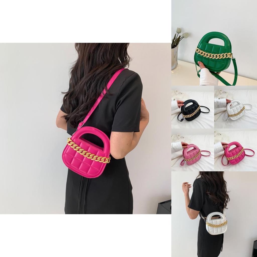 Chic Saddle Bag Stylish Handbag For Autumn Perfect For Casual Outfits In Black White Pink And Green