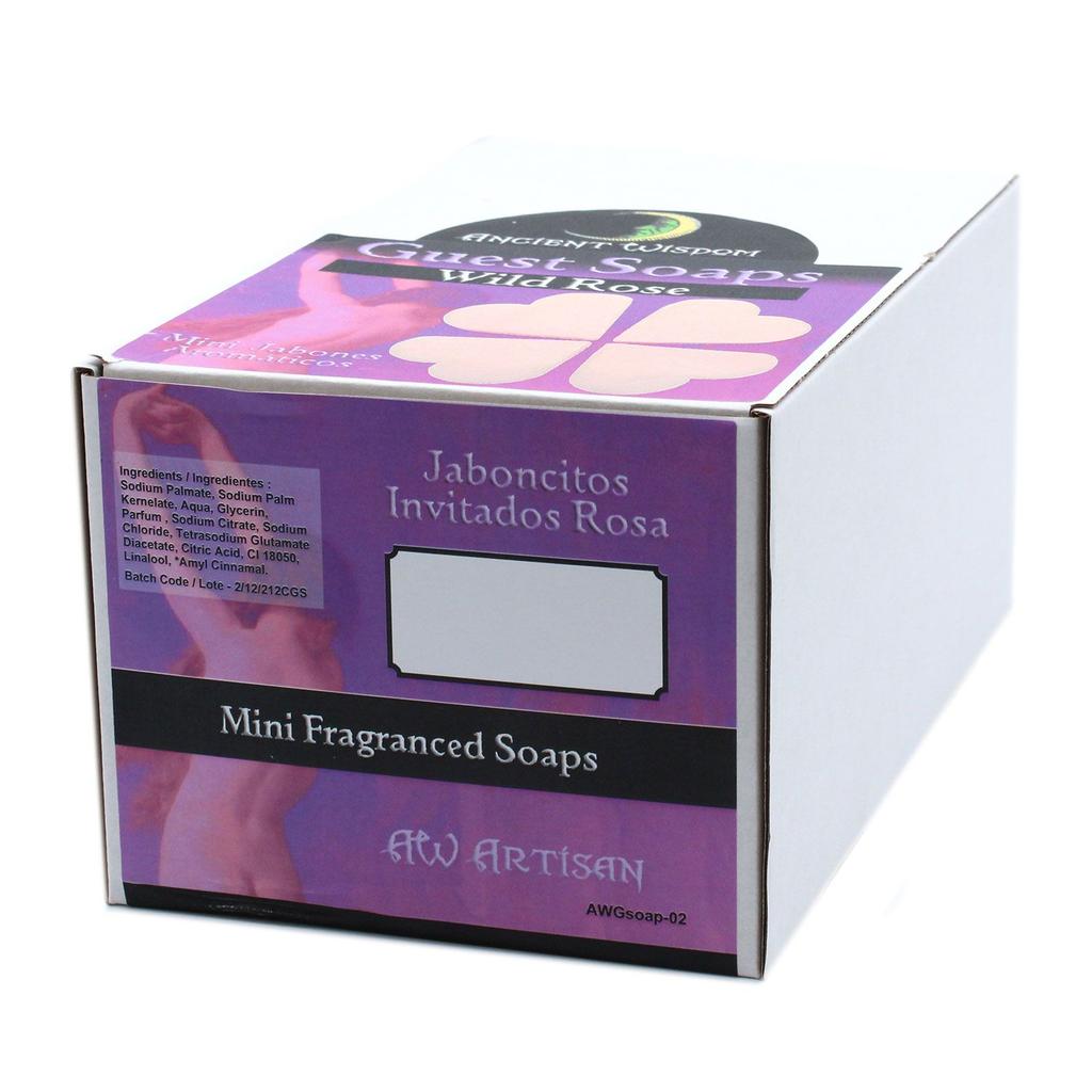 Guest Soaps Heart Shaped Wild Rose 10 Pack