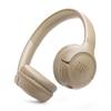 Беспроводные наушники TUNE530BT, Bluetooth, до 76 часов непрерывного воспроизведения, накладные, зарядка USB Type-C, Multipoint, совместимость с приложением JBL, бежевый