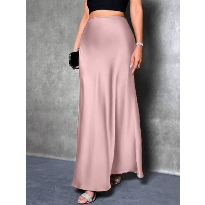 Женская весенняя мода новая простая длинная юбка