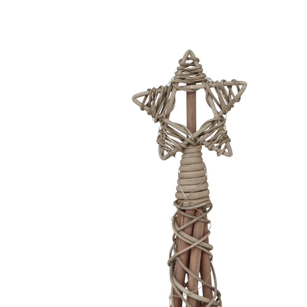 Hill Interiors Wicker Christmas Tree Decoration