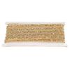5 Yards Rhinestone Ribbon Crystal Mesh Roll Wrap Plastic Craft Decorations 1.5cm Golden