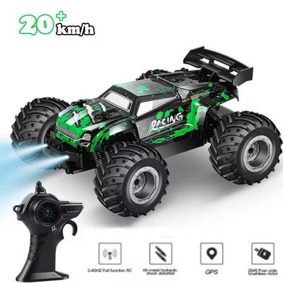 Новый 1:18 мальчиков радиоуправляемый автомобиль электрический 2WD высокоскоростной внедорожник Monster Truck 2.4G 25 км/ч дрифт игрушка со светодиодной подсветкой детский подарок