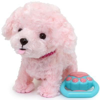 Mother Garden Tokotoko Walking Poodle Peach подвижная мягкая игрушка для девочки 3 лет подарок 361-27933