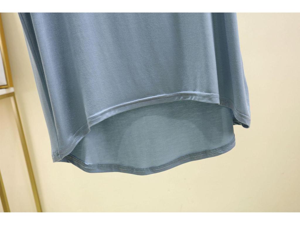 Женская футболка с капюшоном из модала с коротким рукавом для защиты от солнца - Весна/Лето, Большой размер, Слим-фит, Повседневный свободный крой