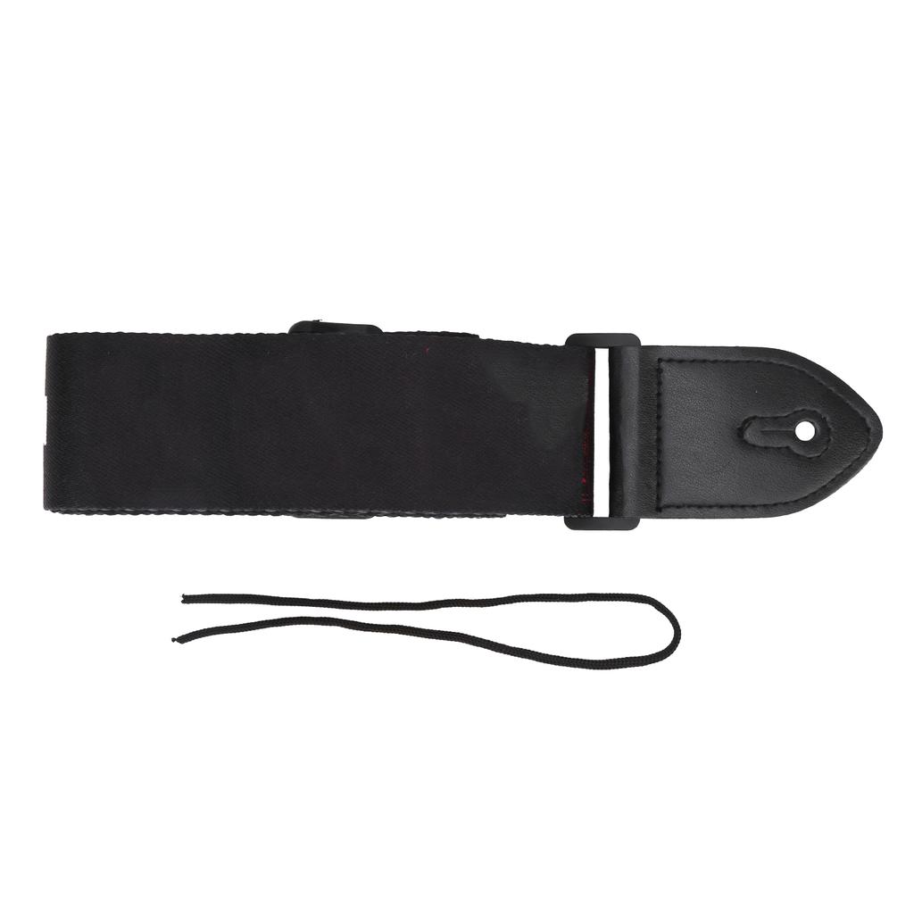 Плечевой гитарный ремень с принтом, расписанный, регулируемый аксессуар с концами из ПУ кожи для акустической гитары