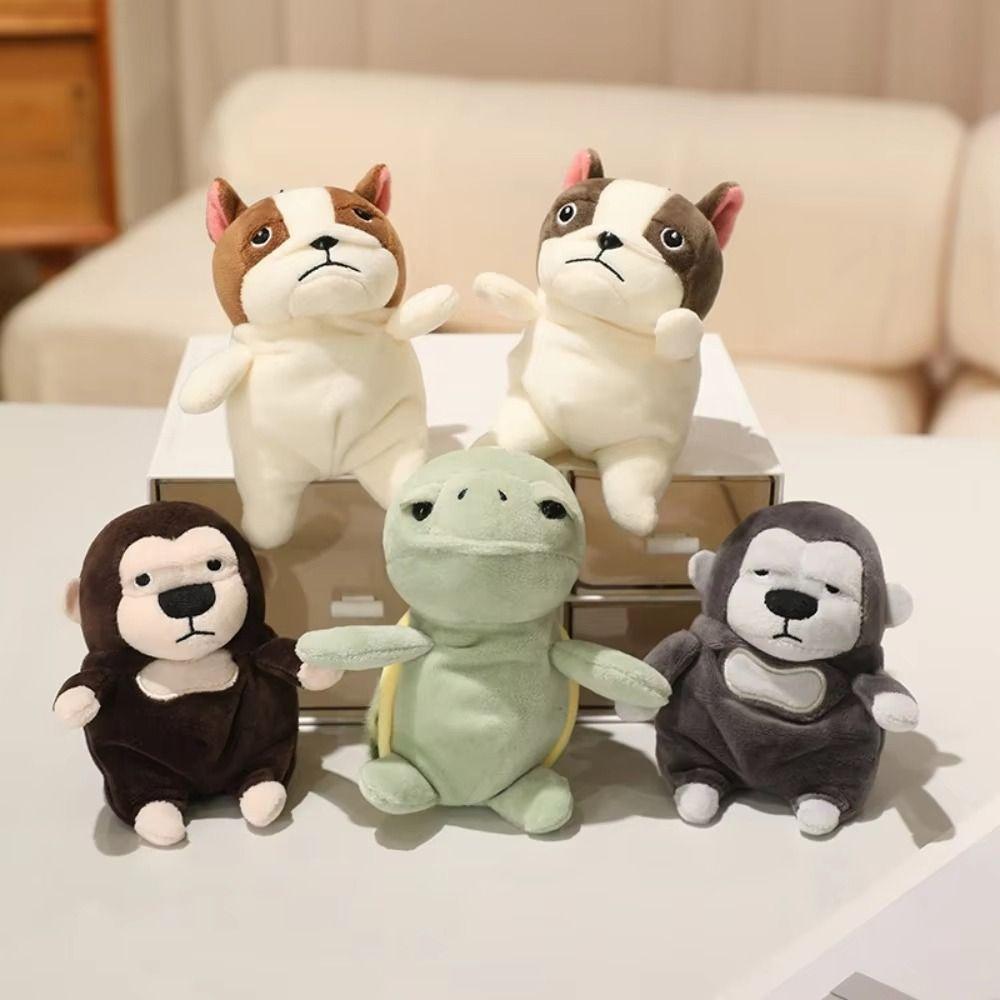 Soft Fluffy Gorilla Stuffed Toy Cartoon Design Monkey Doll Keychain Birthday Gift