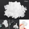 50pcs/100pcs Fishing Treble Hook Covers Hook Safety Cap Protector, White Fishing Hook Bonnets 1# 2# 3# 4# 5# Mixed Size