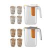 Convenient Water Kettle with Filter Cold Kettles Large Capacity Fruit Teapots Bucket Plastic Material Suitable for Travel