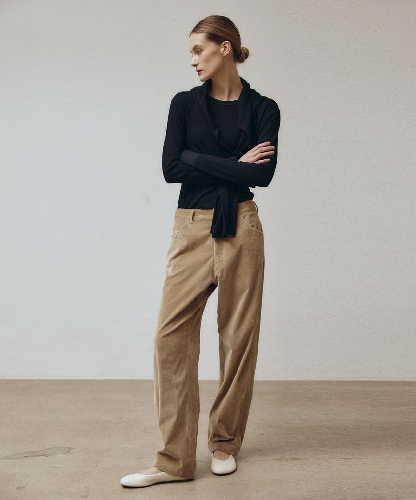 VIS A VIS Corduroy Pants (Beige)