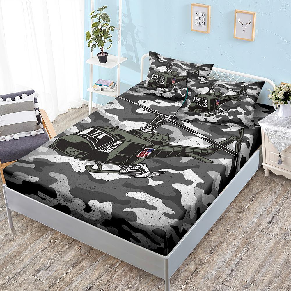 Stars And Stripes Aircraft Mattress Three-Piece Set Mattress Mattress Protective Cover Sheets All Inclusive