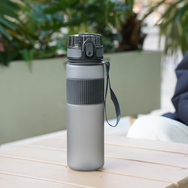 1 шт. Пластиковая бутылка для воды без BPA с крышкой и ремешком - Идеально подходит для пеших прогулок, фитнеса и повседневного использования - Идеальный подарок на День отца