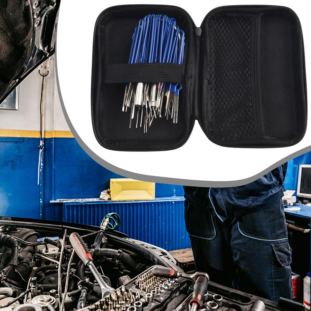 36Pcs Terminal Removal Tool Kit Depinning Tool Electrical Connector Pin Removal Terminal Disassembly Tools Car Pin Extraction