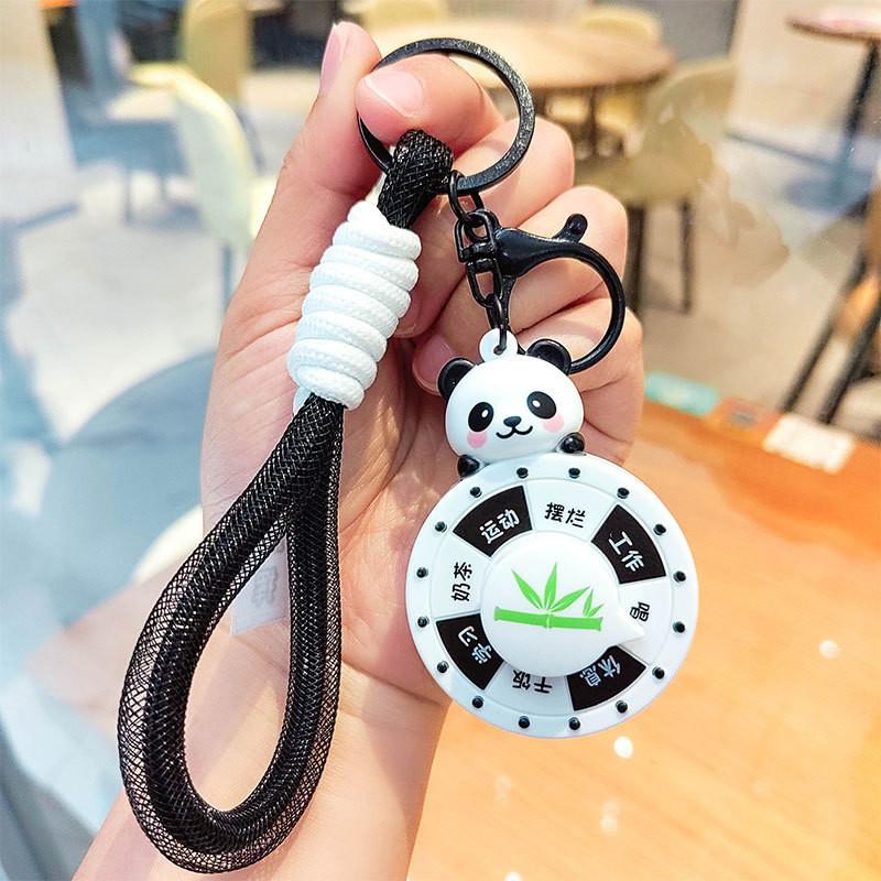 Adorable Silicone Cartoon Keychain With Rotating Charm Cute Gifts For All Occasions