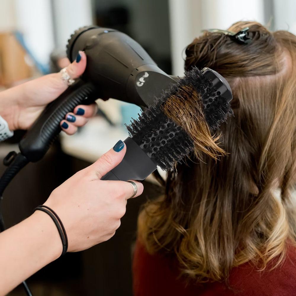 With Pointed Tail Round Rolling Brush Handle Hair Curling Brush Straight Twill Hair Comb Men/Women