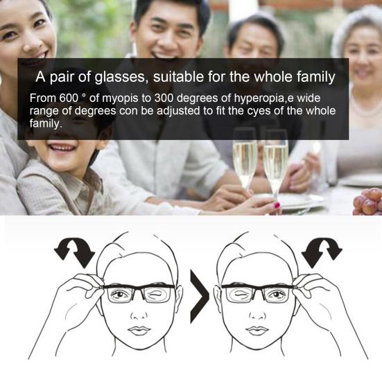 Гибкие регулируемые очки с циферблатом для пожилых людей Очки Flex Vision Vision Чтение для чтения ТВ