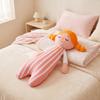 6090Cm Colorful Hair Female Plush Humanoid Pillow Stuffed Stripe Sleeping Bolster Companion Present