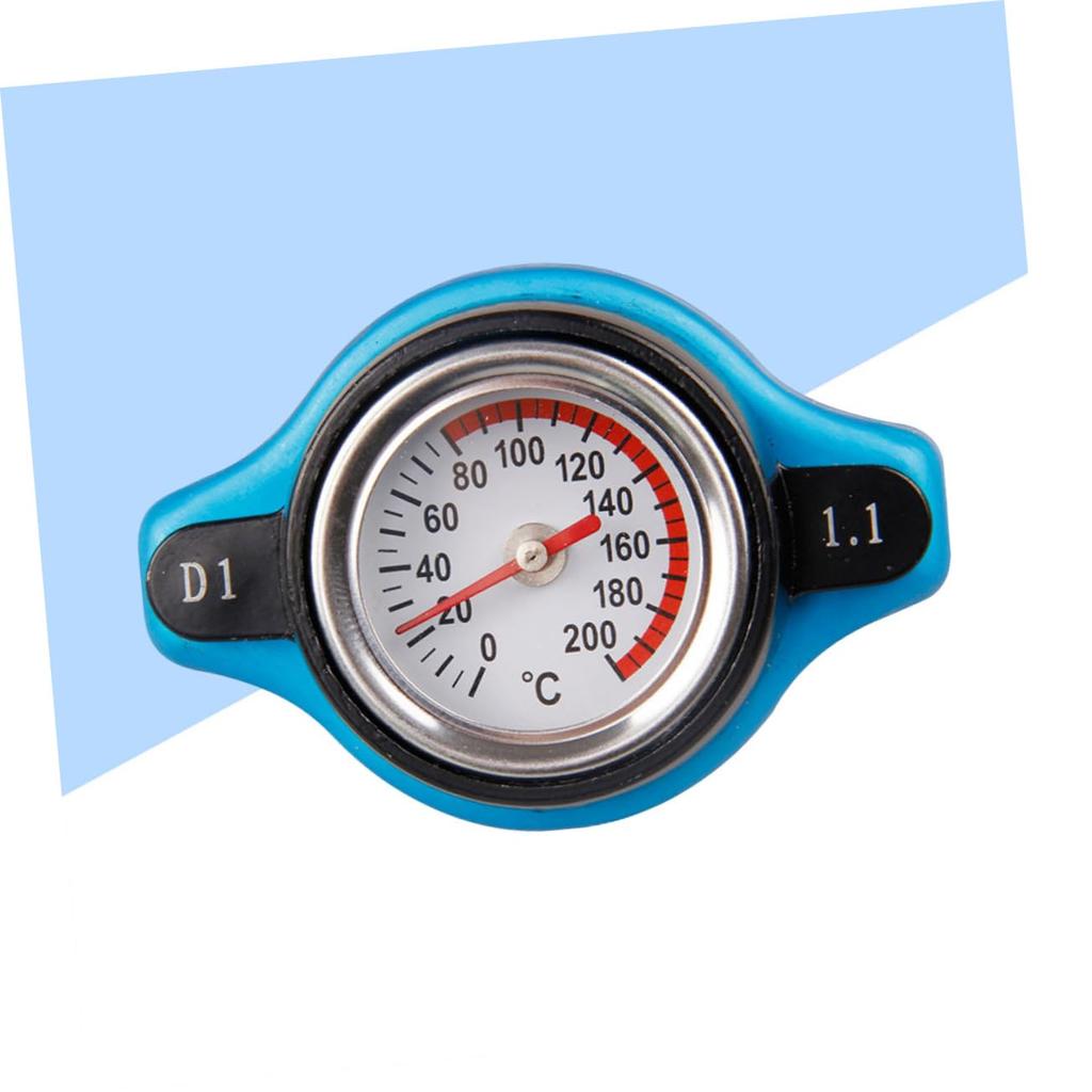 TINEASUR Car Radiator Cap Thermostat Tank Cover Easy Read 1.1 Bar