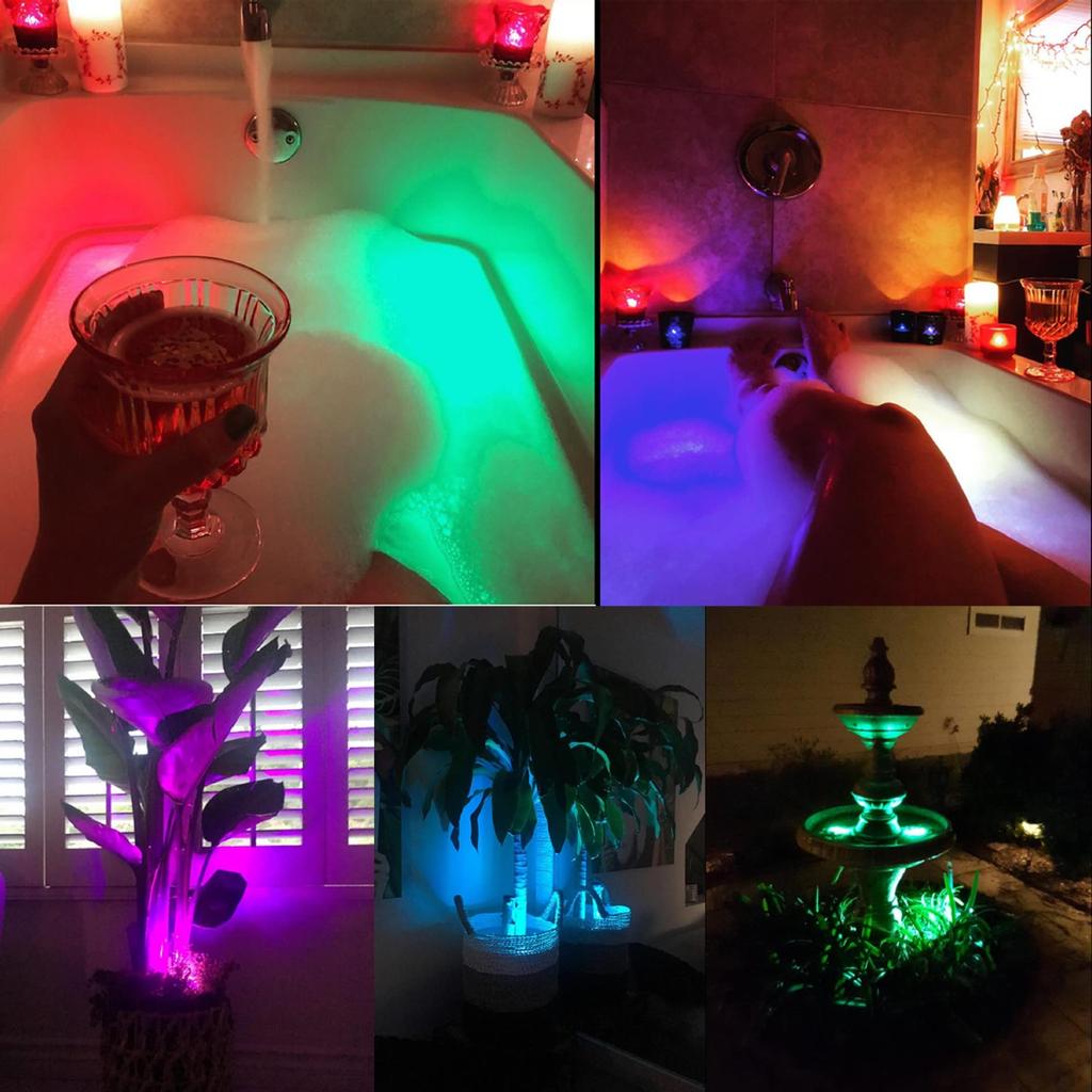 Светодиодный аккумулятор для дайвинга и подводного плавания, 15 цветов, 16 цветов, пульт дистанционного управления, таймер, 5 присосок, прочный аквариумный пруд со светом, свет, управляемый, светодиоды, яркость,