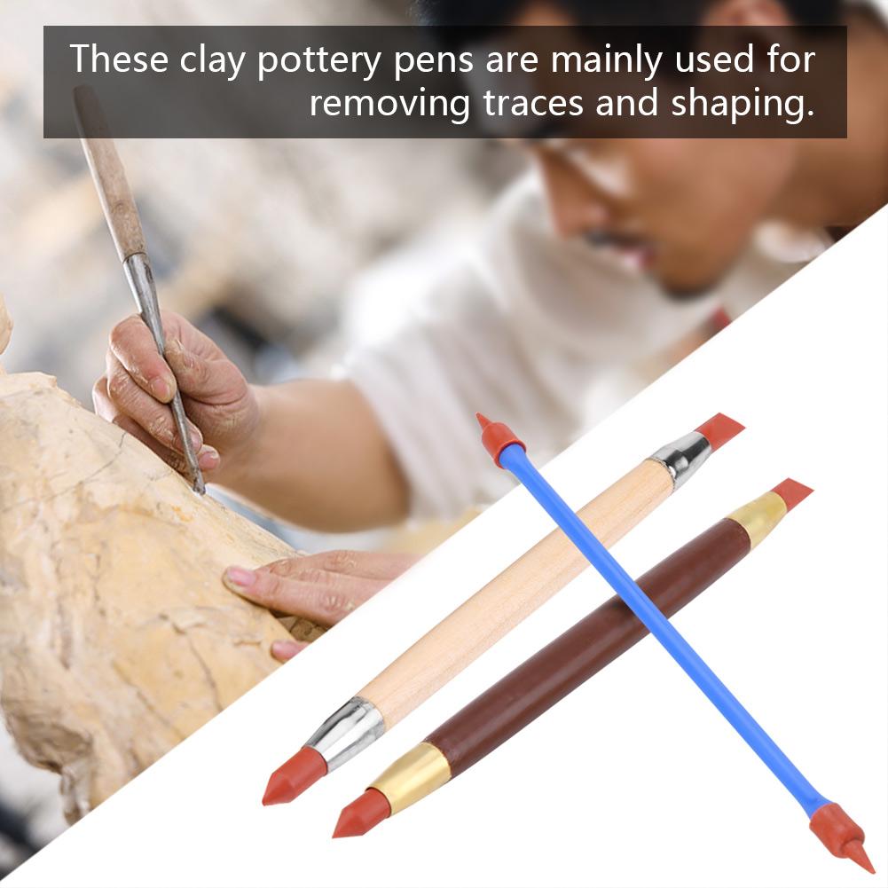 Silicone Clay Pen, Exquisite Tools, and Shape, Sculpt Clay Pottery, Different Shapes, Service Time, Includes 3pcs Basic Tools, Art Projects,