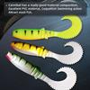 MEREDITH 70mm 90mm 110mm Cannibal Curved Tail Fishing Lures Artificial Wobblers Soft Baits Silicone Shad Worm Bass Leurre Souple
