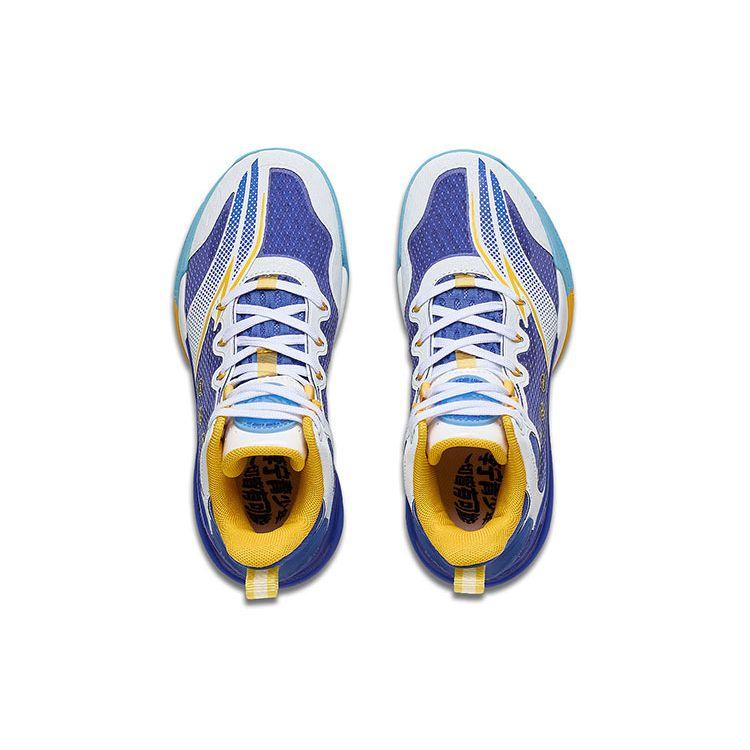 Li Ning Youth Pioneer Ling Team 3.0 Basketball Series Shock Absorption Rebound Breathable Support Mid-Top Basketball Shoes YKBT026-7